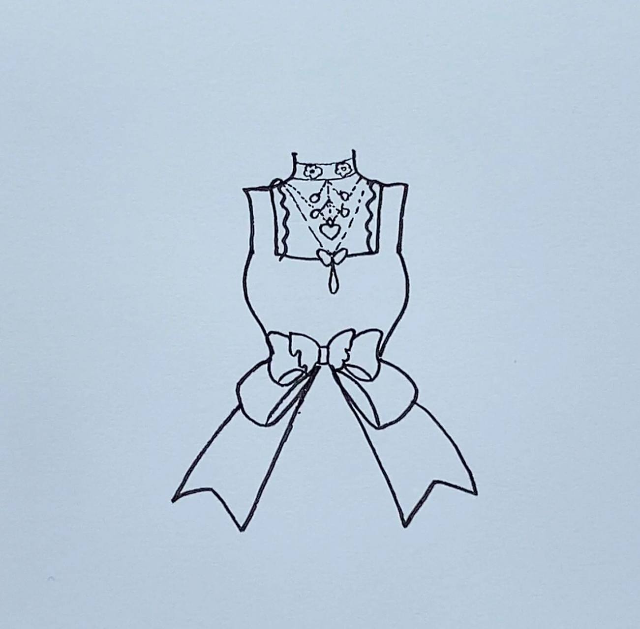 画处女座洛丽塔风的公主裙