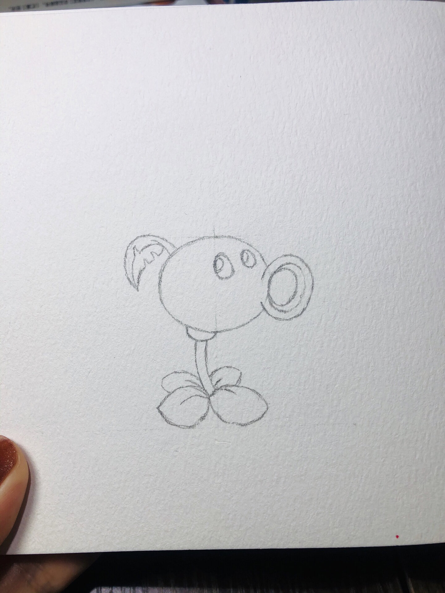 自学画画|植物大战僵尸0769♂15豌豆射手 昨天发烧没有画,今天