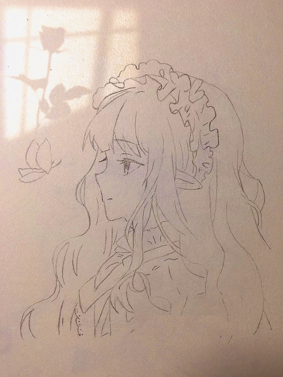 简笔画小姐姐教程 "背对山河 踏清风明月"