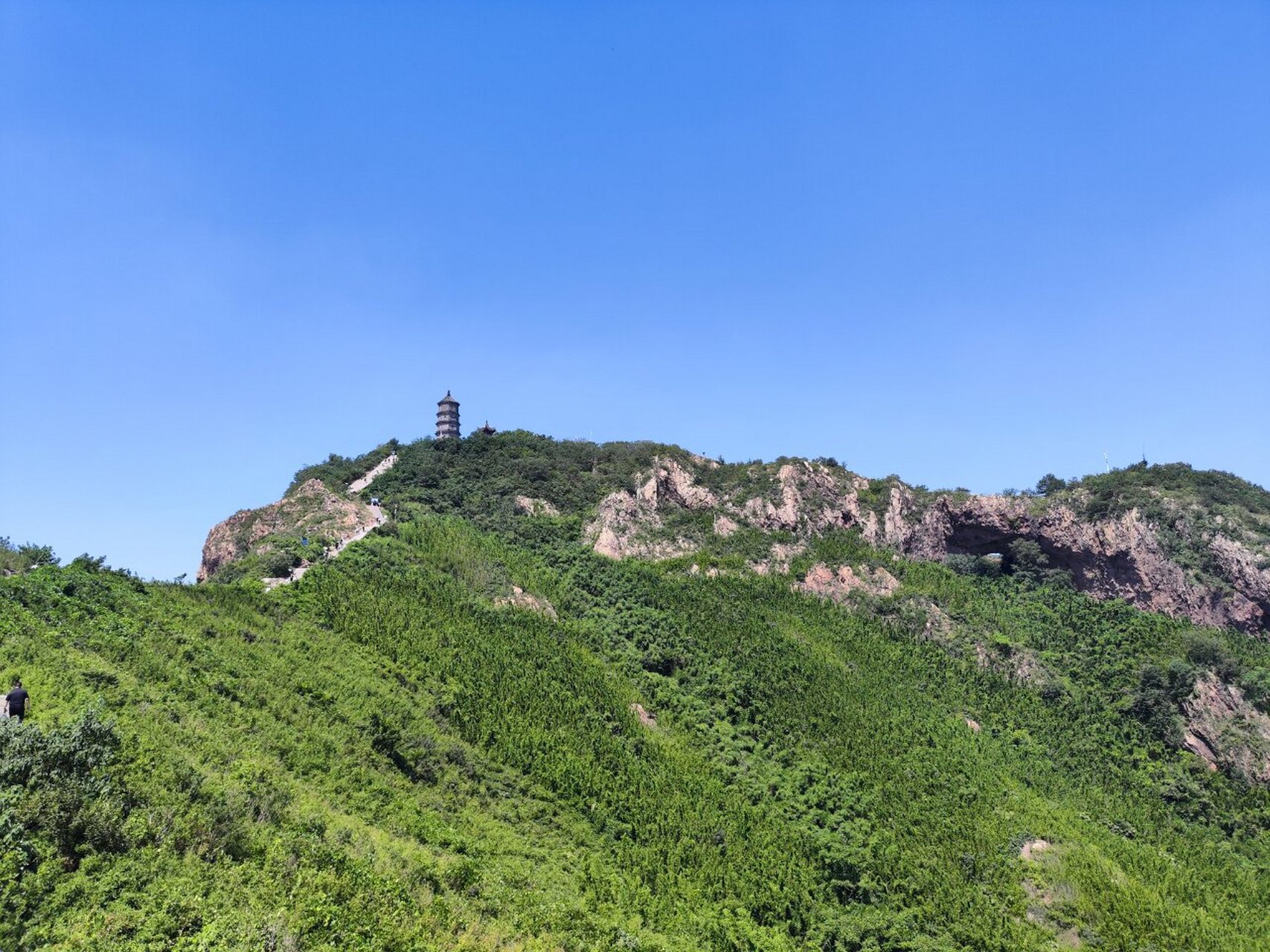 圌山~五峰山穿越,棧道與野道共存的徒步登山 圌山~五峰山穿越路線難度