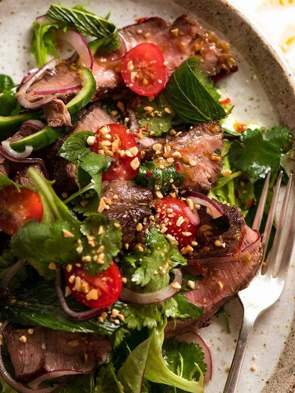 100道牛肉料理09泰式牛肉沙拉,酸爽加倍 75料理:泰式牛肉沙拉