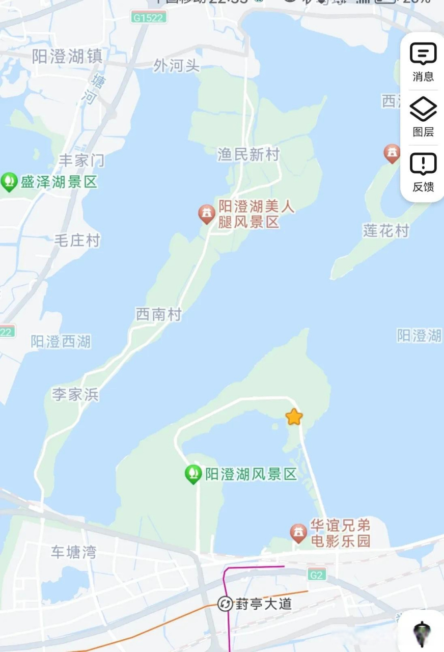 阳澄湖上的美人腿  这个"五一"久居苏州的人,有一部分出去旅游了,有一