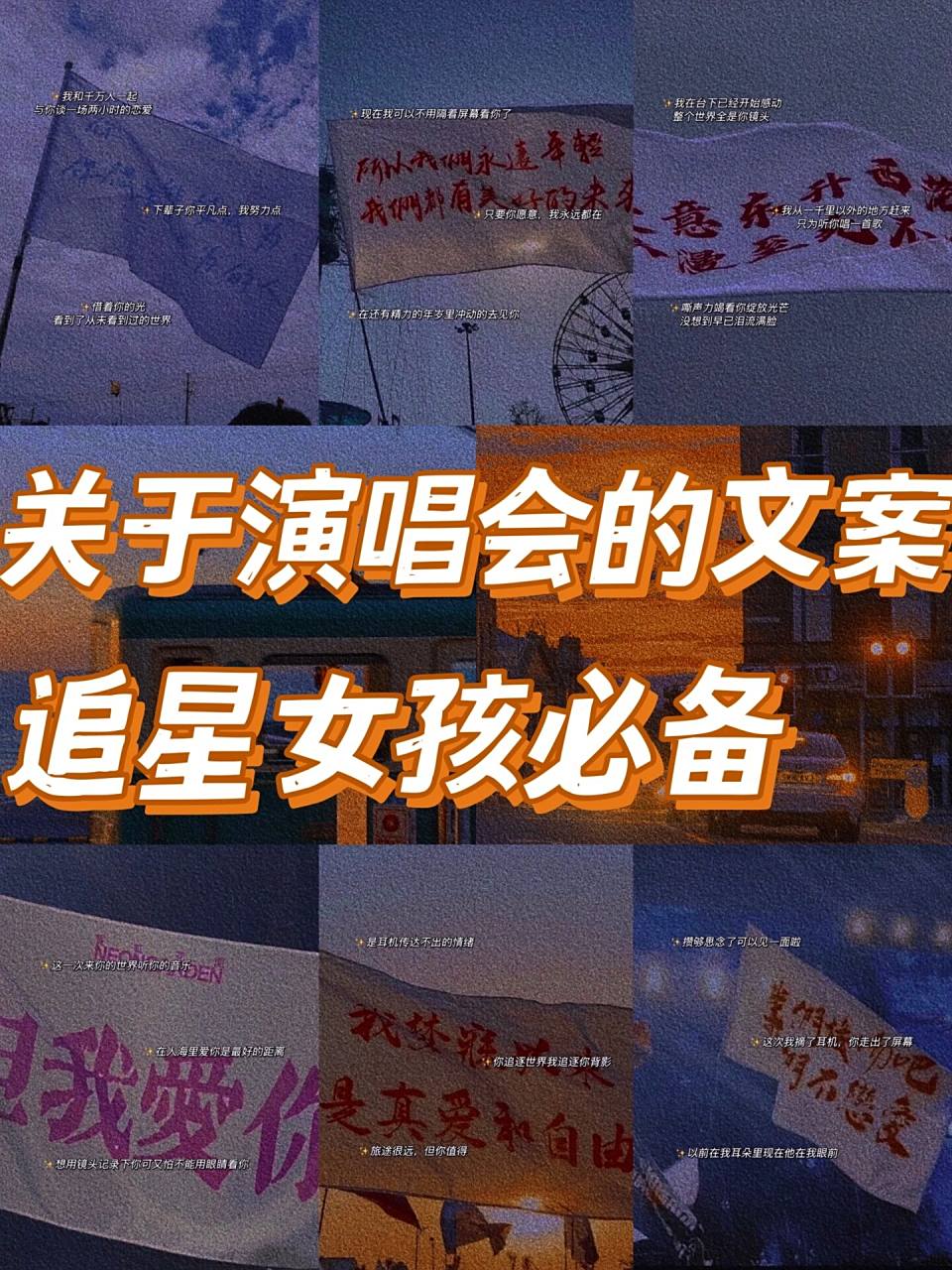 9115文案|追星女孩必备演唱会文案 大家好,我是榴莲学姐 今天给