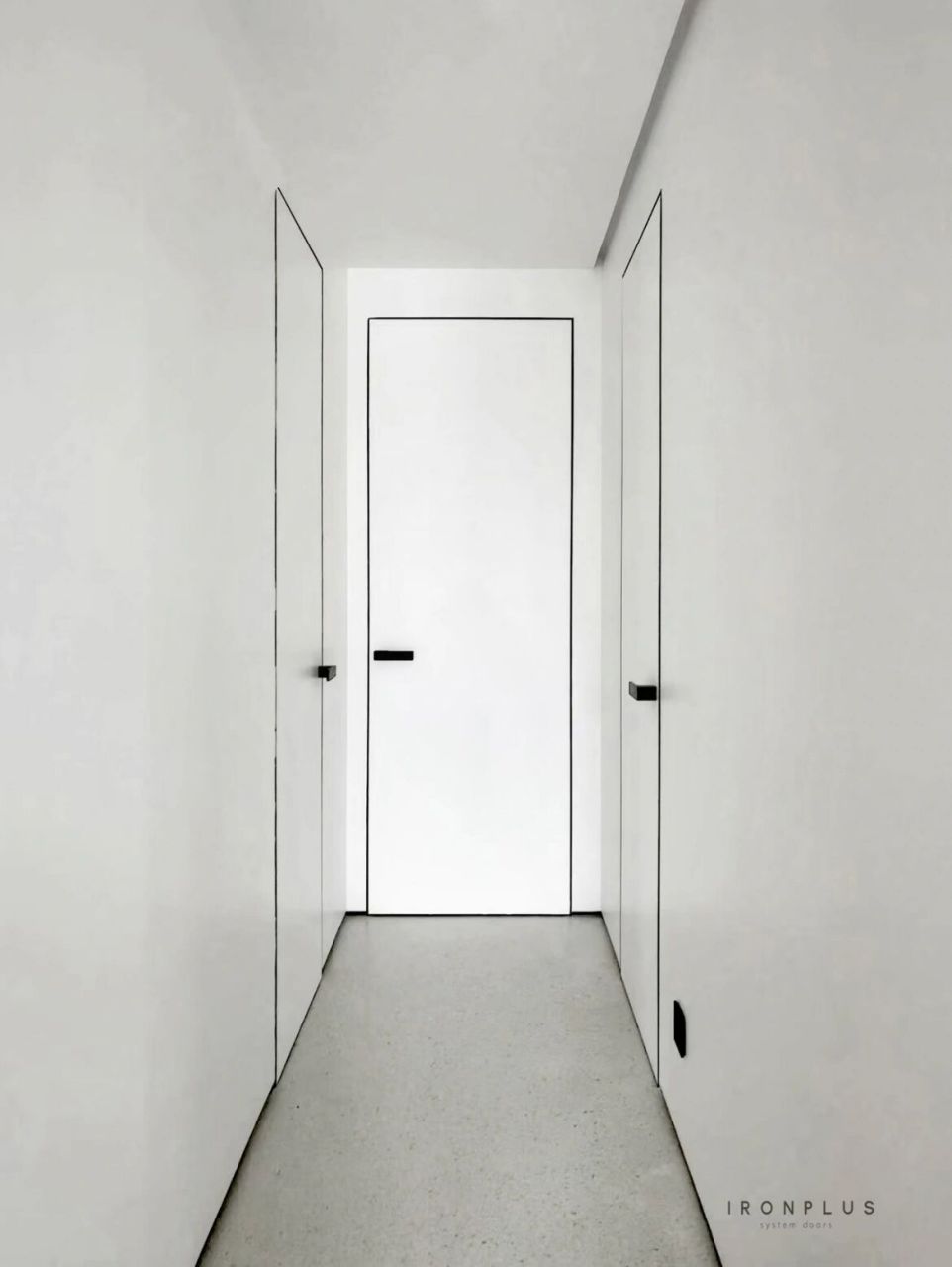 97极简隐框门 白门配黑框 颜值太高了 很多宝子踢脚线窗套垭口套