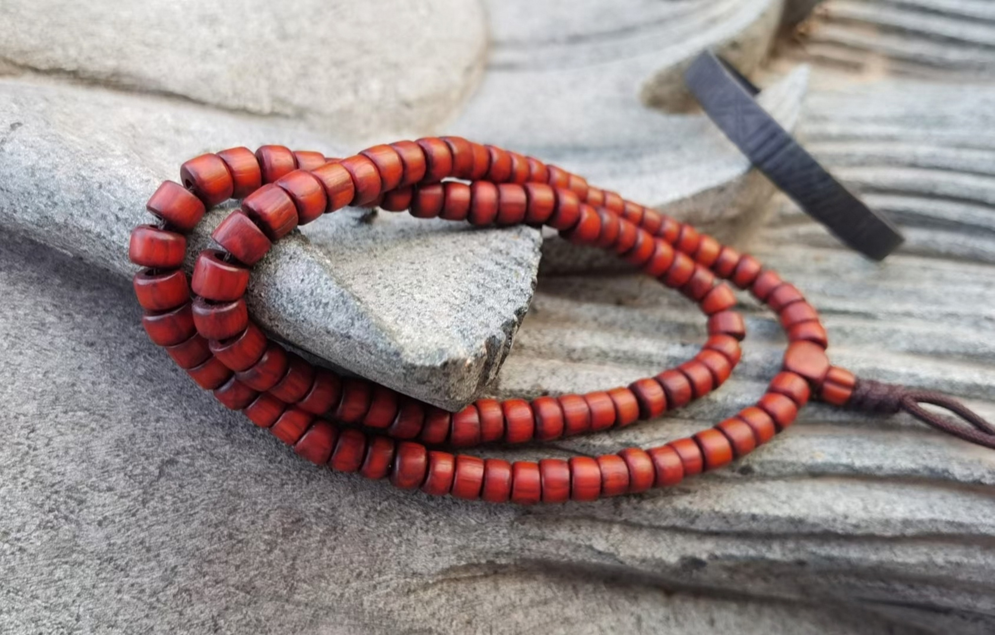 藏传老六道木念珠 所见最小.最美.