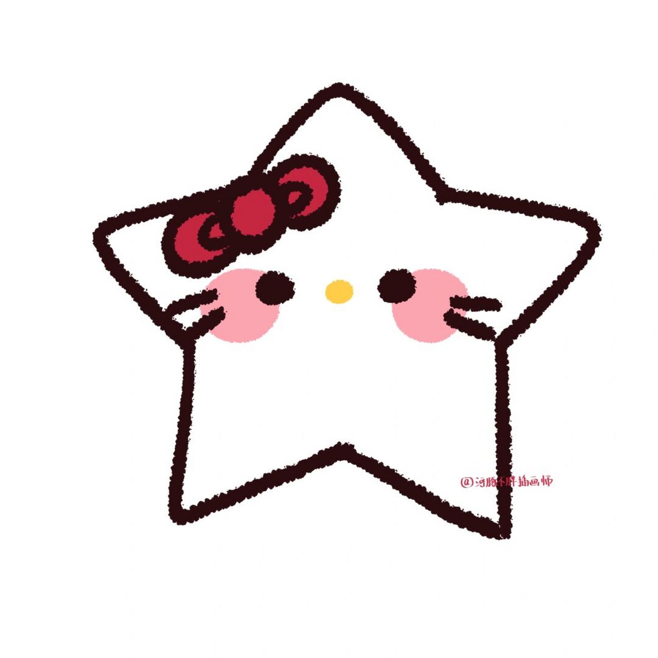 kitty星星情头 希望你们会喜欢呀～#头像分享# #头像约稿# #头像