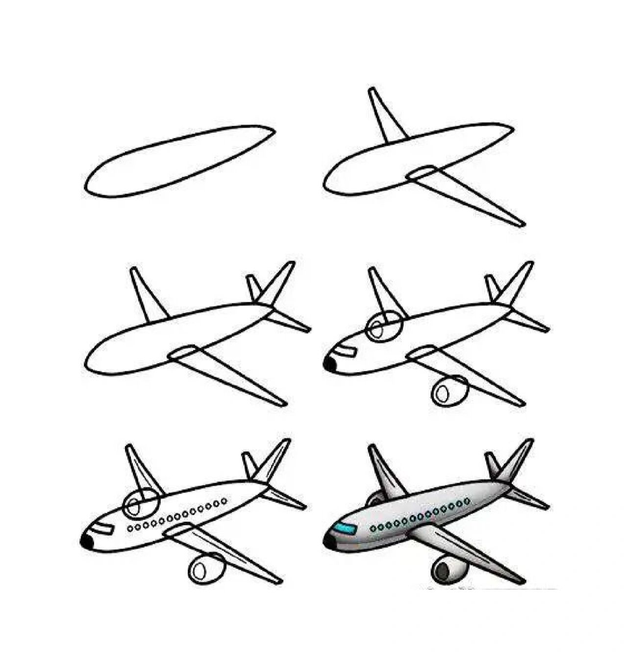 简笔画小鸭子,小飞机,小绵羊@生活成长路的动态