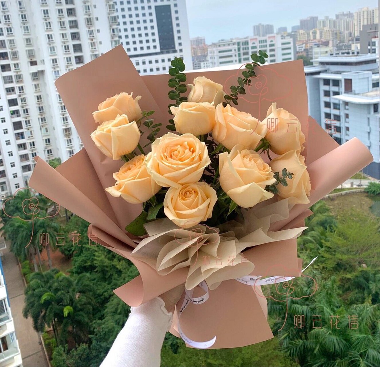 09520鲜花预定|暖色系推荐 图片均为实拍～大家放心购买～ 	 #情人