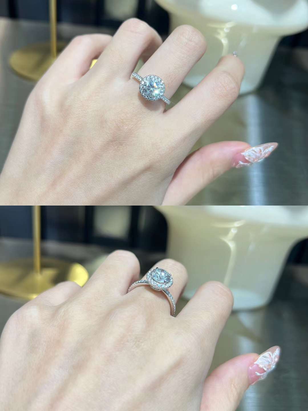 hw海瑞温斯顿the one圆形钻戒95 1.