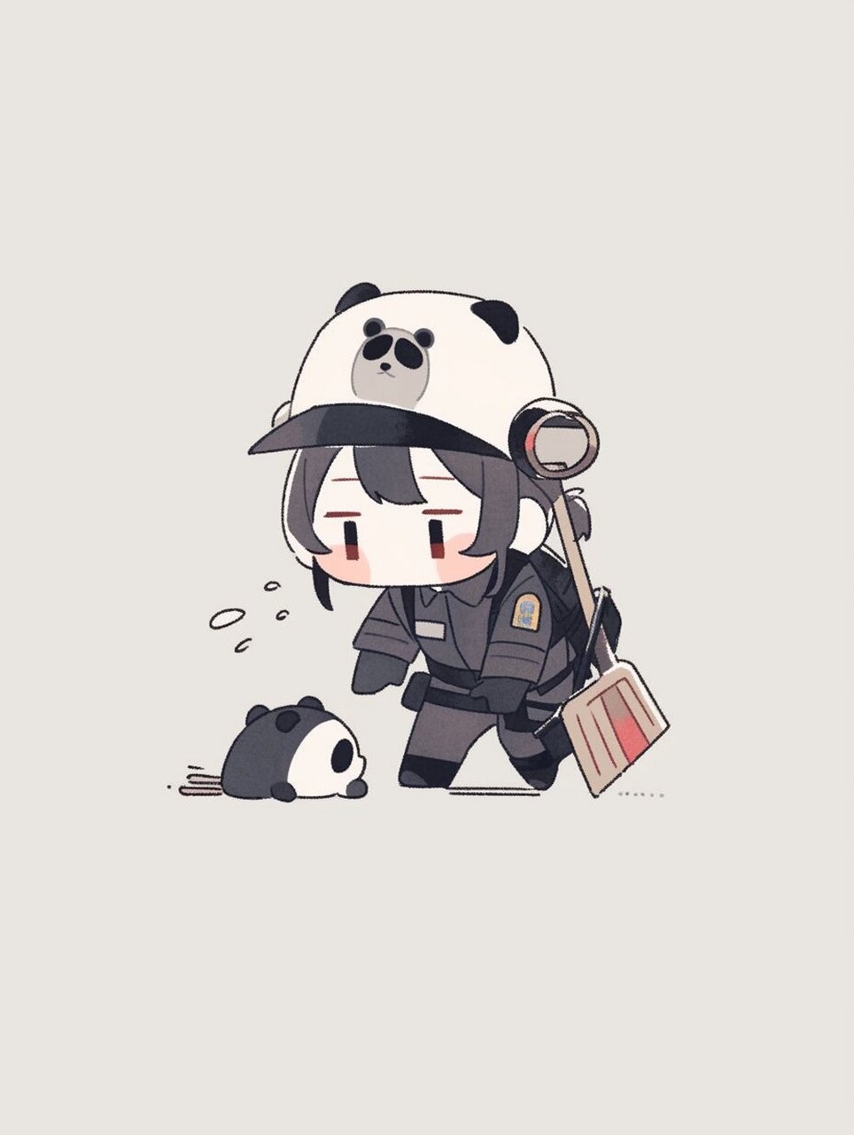 熊猫拟人化可爱图片