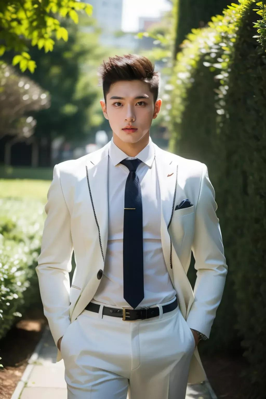 西装革履,尽显绅士风度.