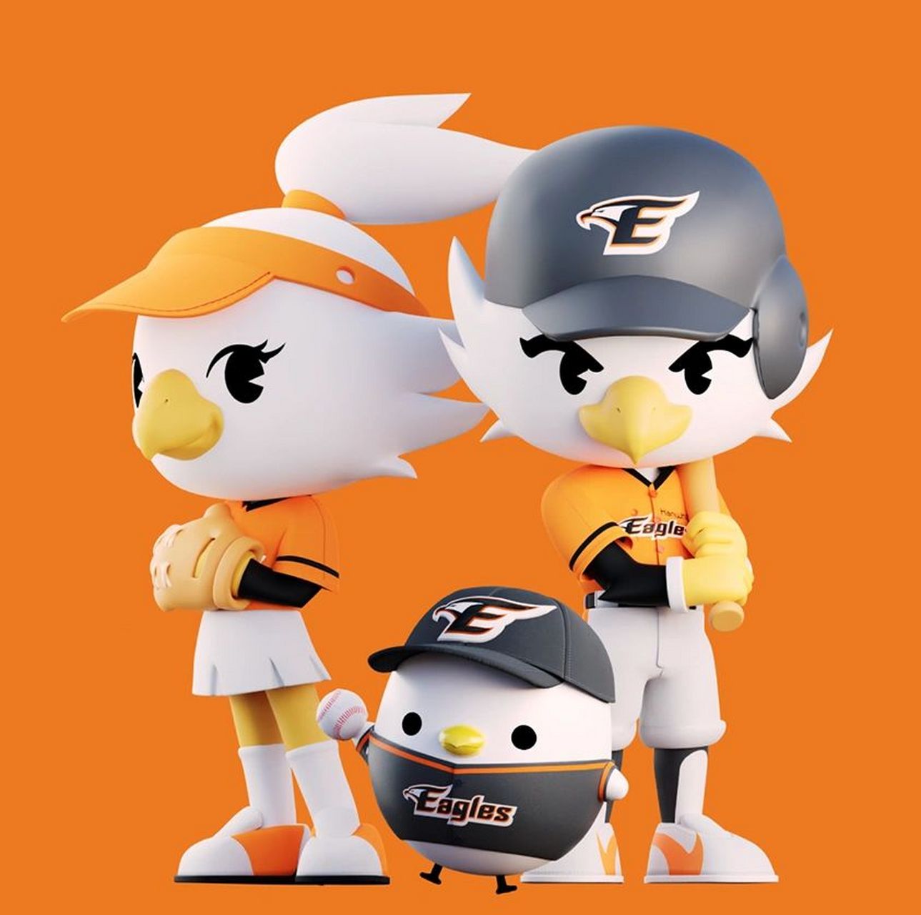 老鹰家族ip设计-卡通吉祥物设计 运动会ip设计 卡通吉祥物设计 老鹰ip