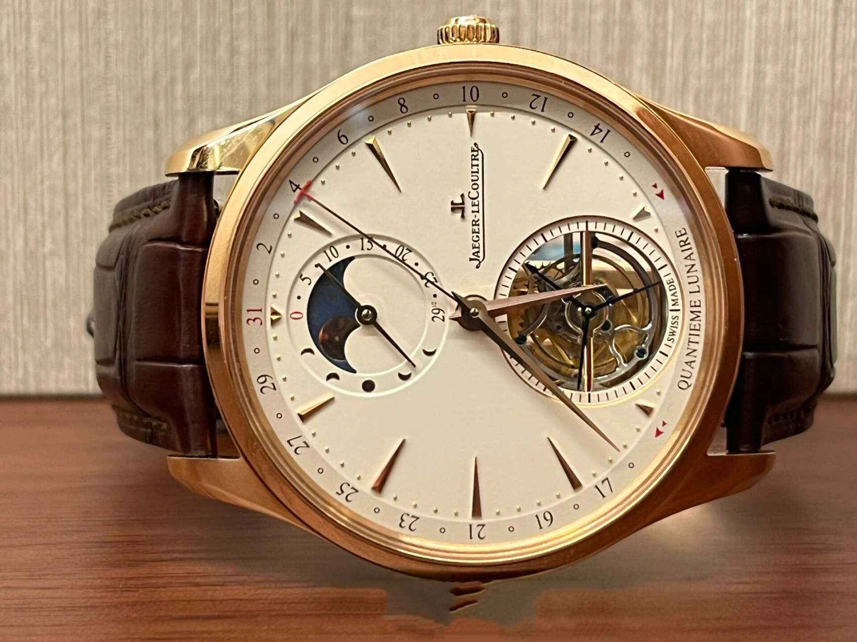 jaeger lecoultre积家超薄大师陀飞轮月相🌙 master ultra thin