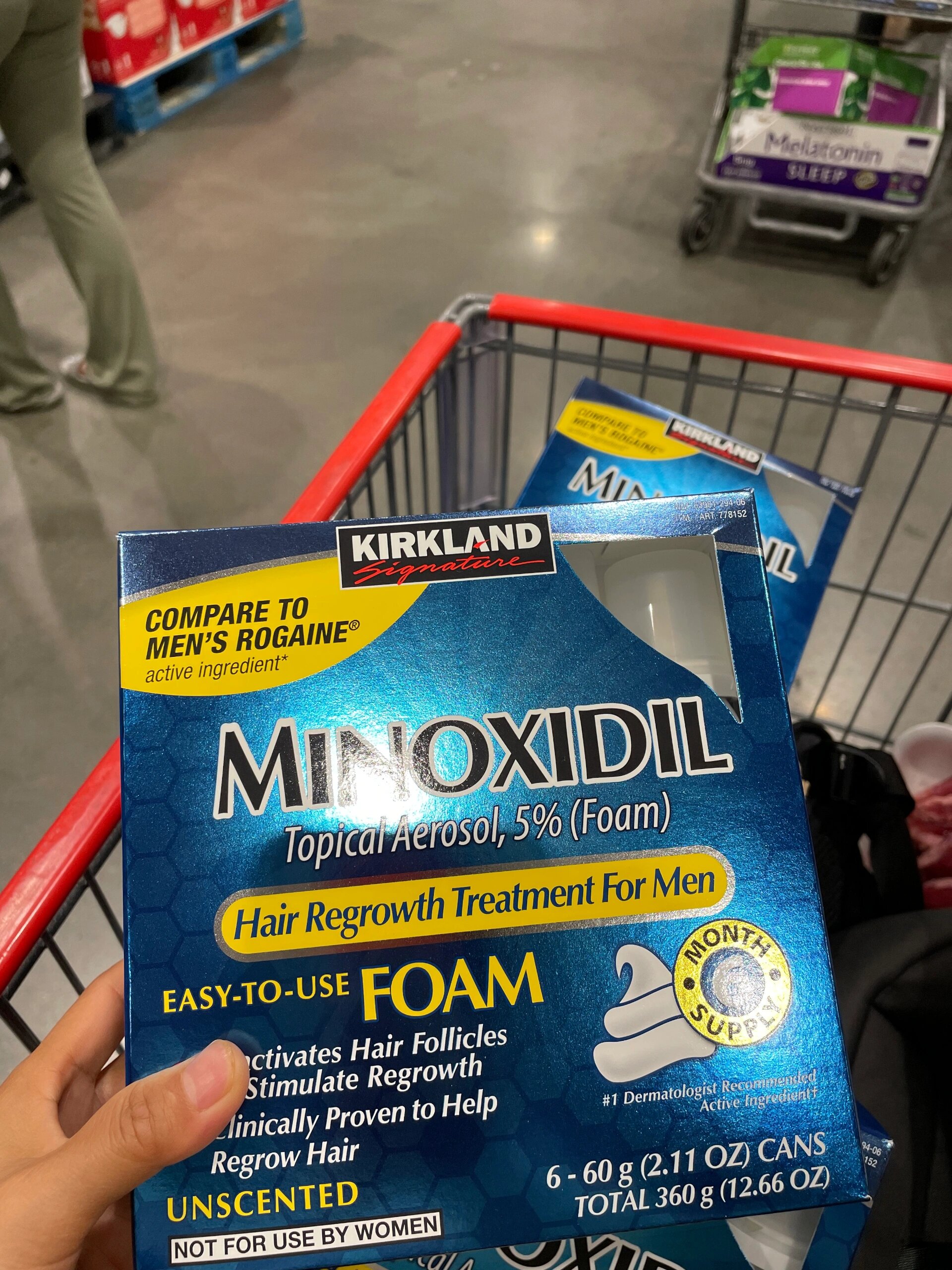 美国 costco可兰米诺地尔生发液,一瓶60ml