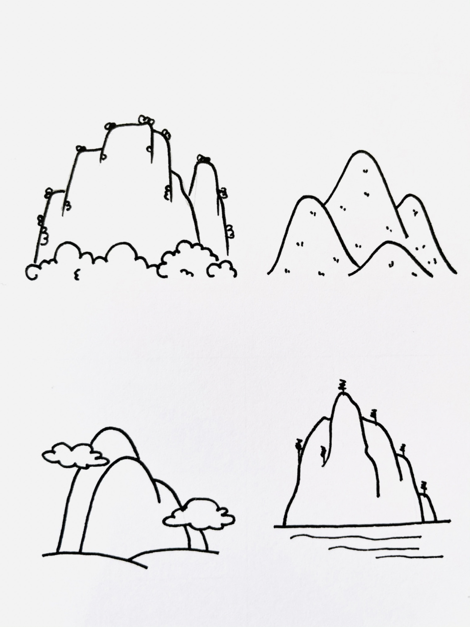 简笔画教程|黑白ins插