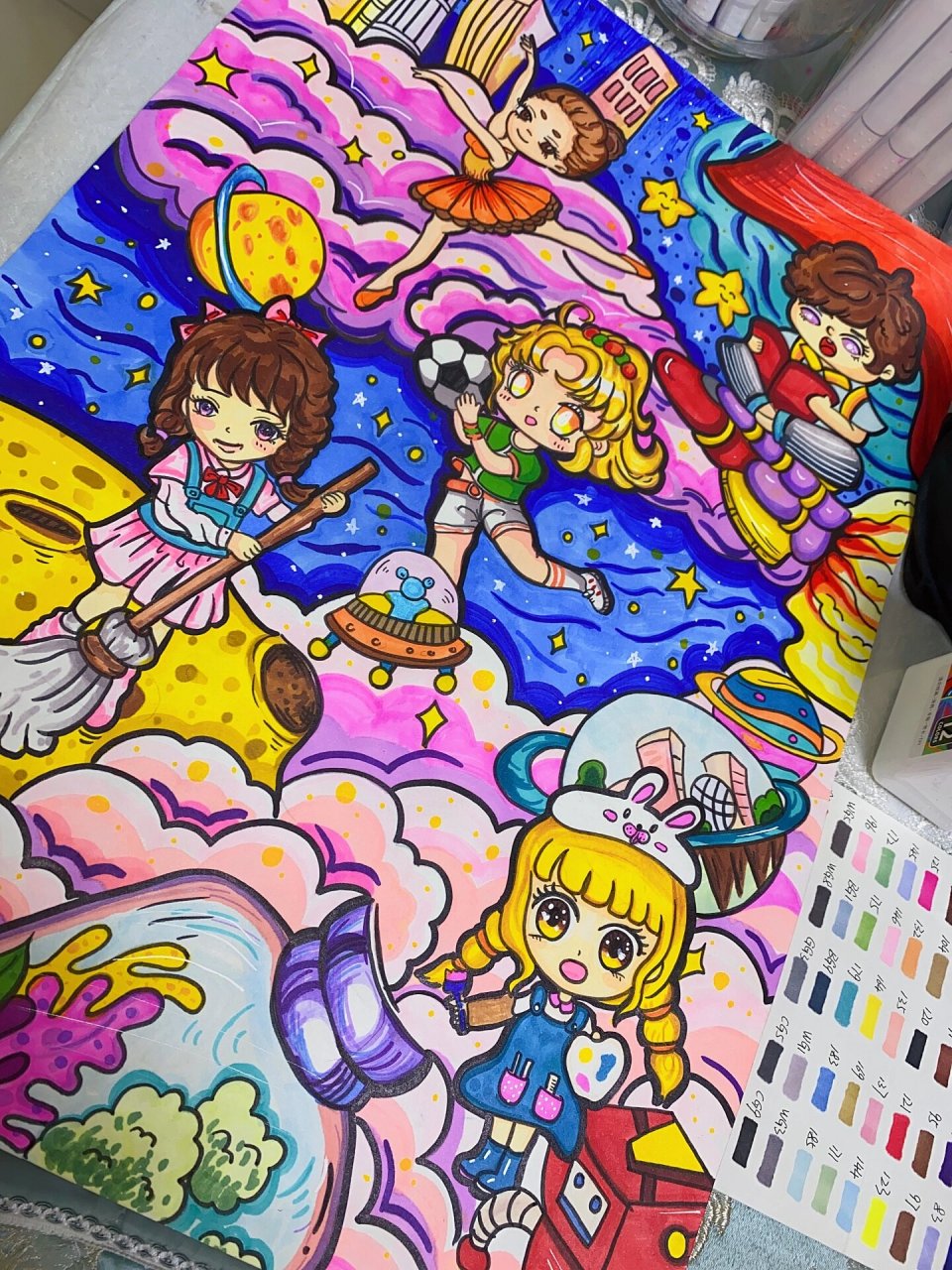 73德育绘画73 94德智体美劳,全面发展94