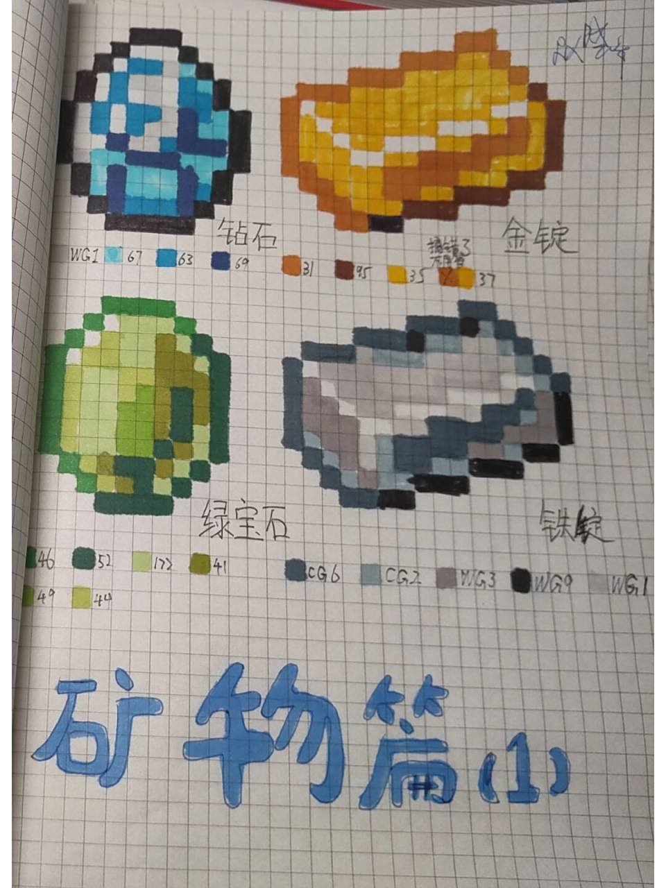 mc像素画——矿物篇