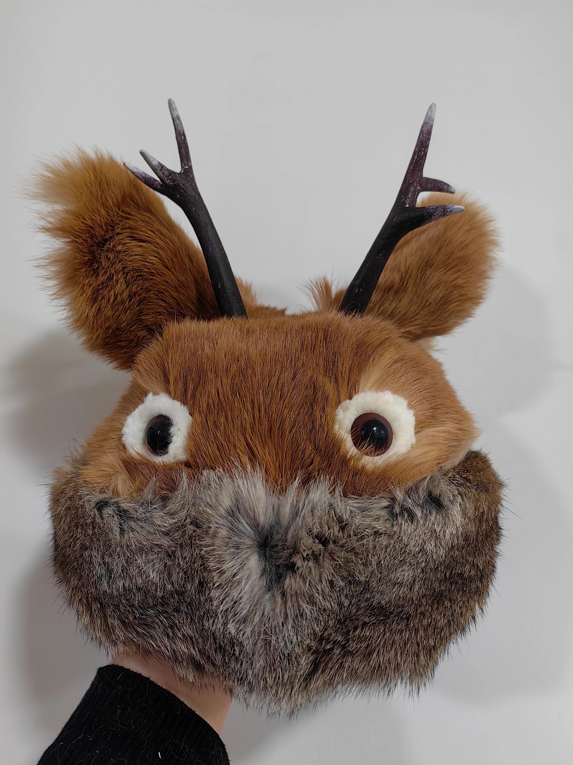 纯手工鄂伦春狍角帽