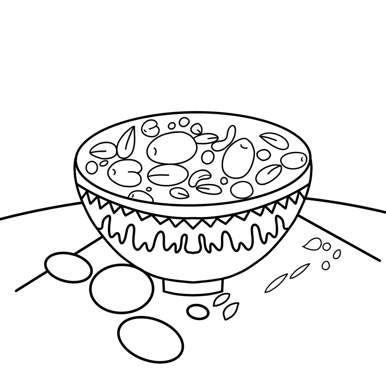 91喝腊八粥啦91 | 腊八节简笔画 腊月进入倒计时了 一碗腊八粥暖