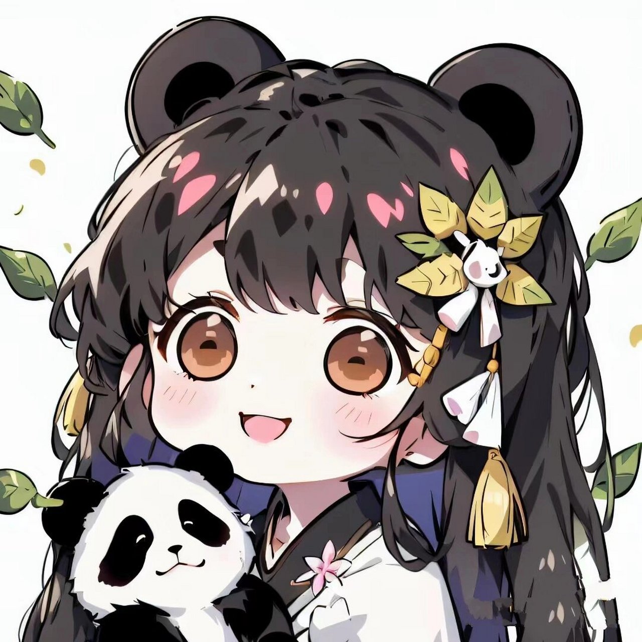 闺蜜头像熊猫岁岁