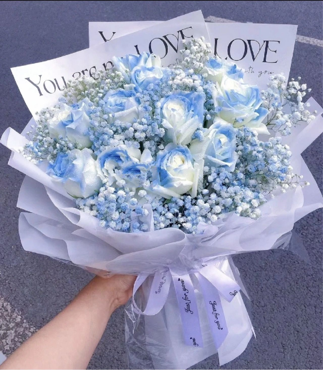 满天星若干7878 	 9099顺丰冷链包邮 	 9494碎冰蓝玫瑰的