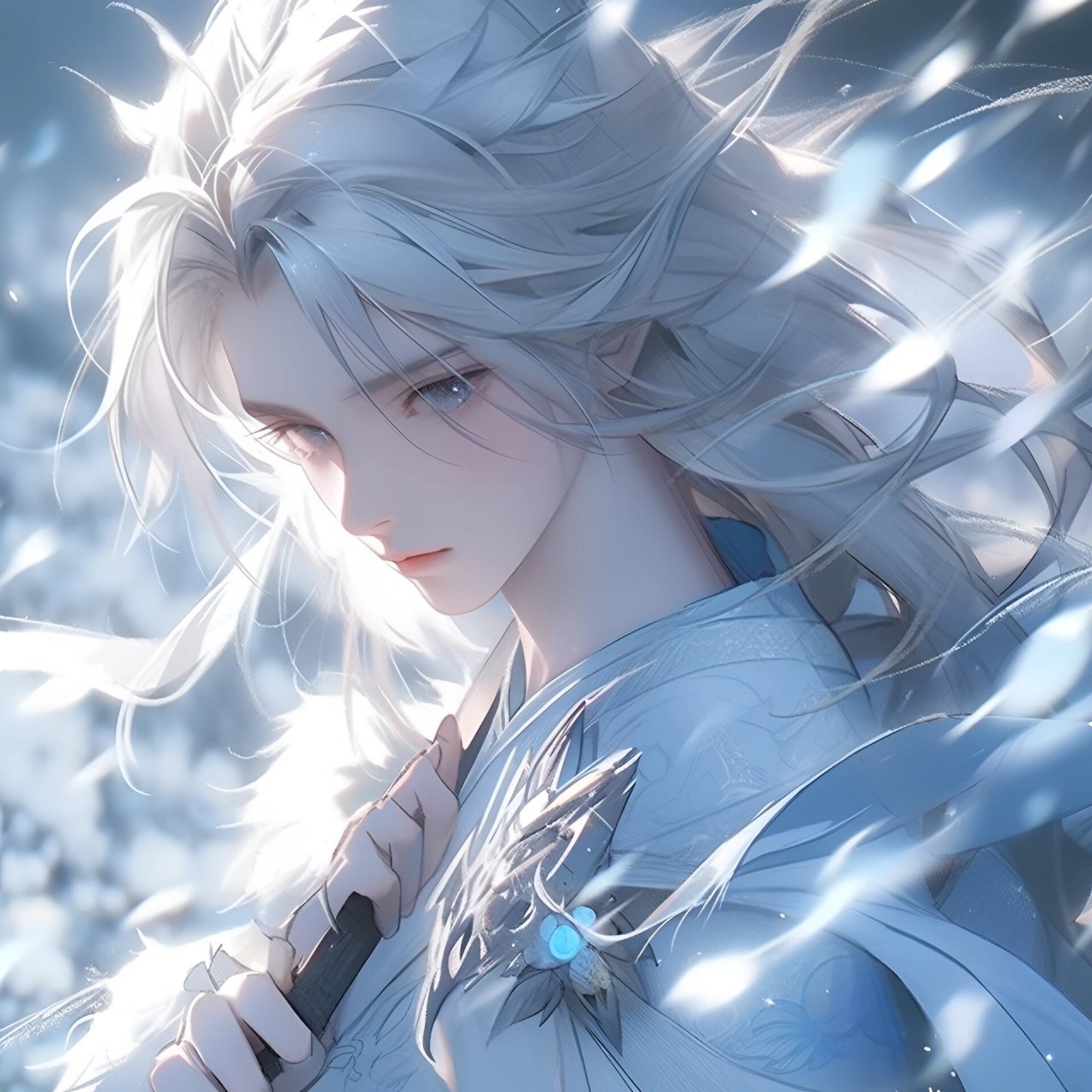 这女生头像也太飒了吧‖蓝色系古风情头 古典之美,是我最爱的美!