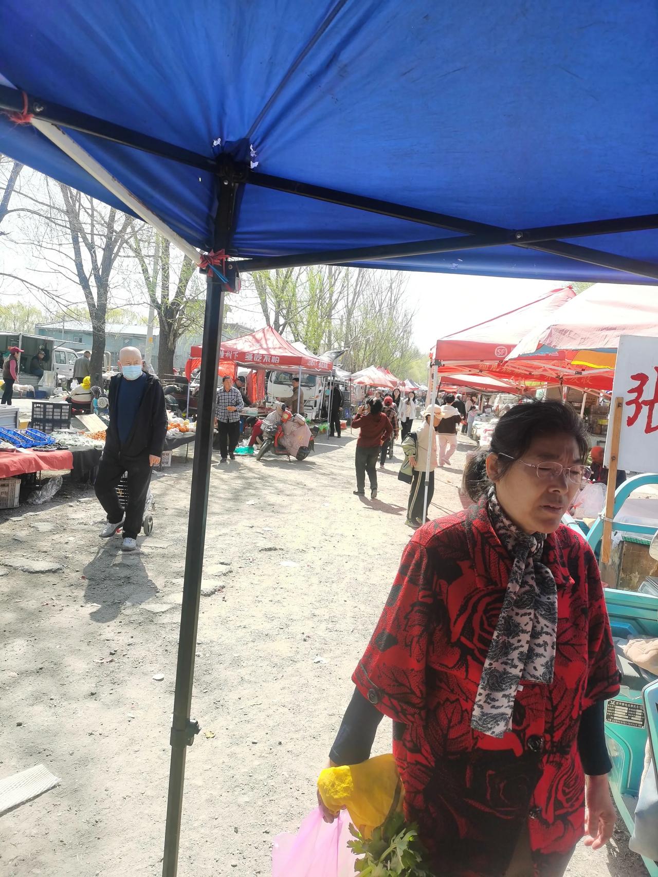 出了滩头地铁站,就是滩头大集啦!遵循农历日期,农历三,八开集