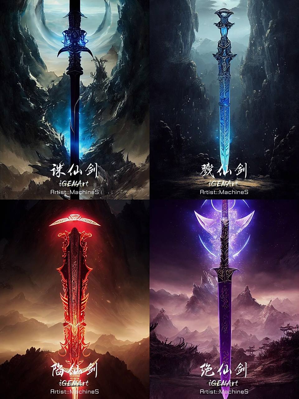 山海降临·诛仙四剑 诛仙四剑,乃7315上古凶兵,通天曾以四剑配合