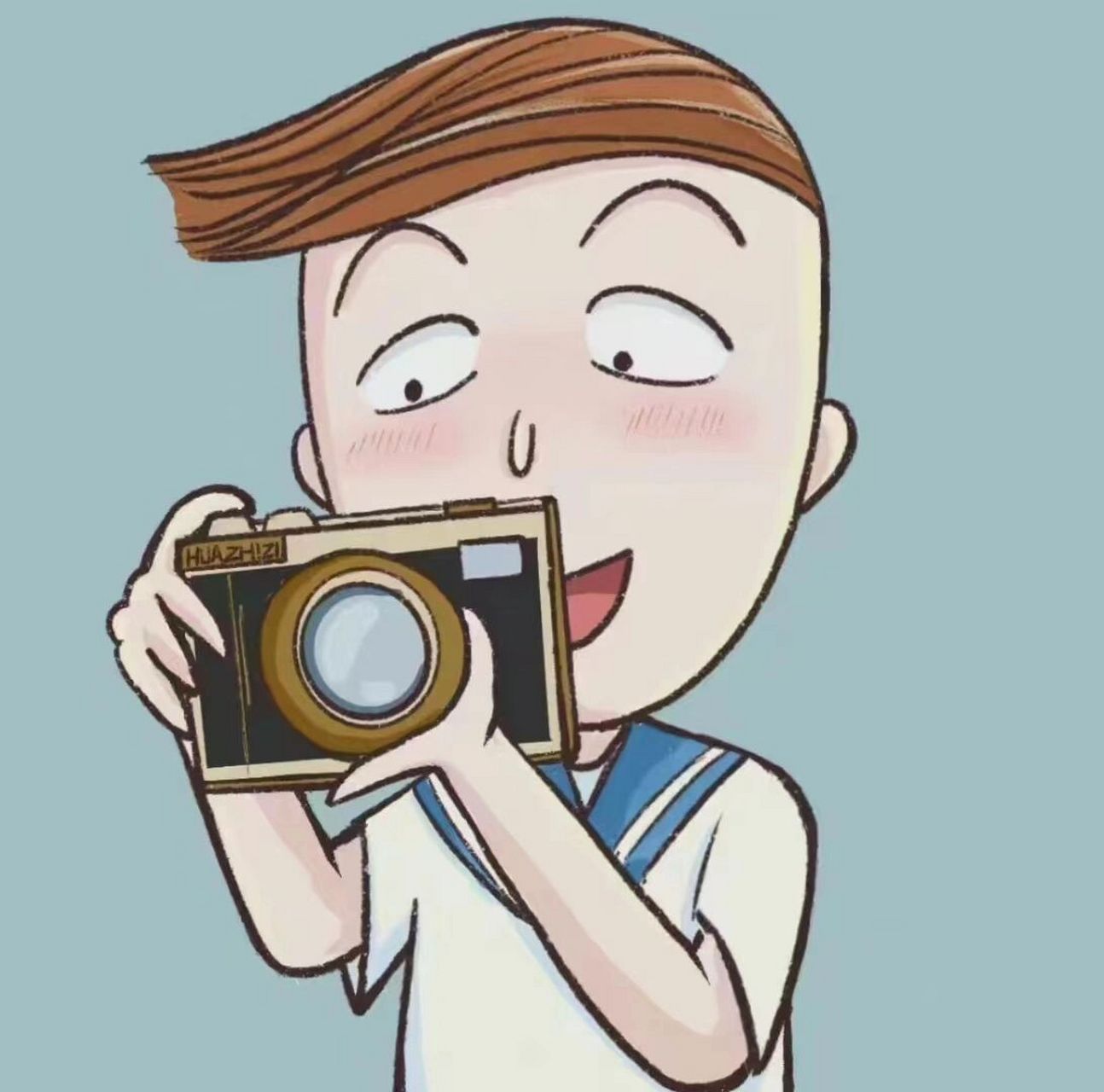 头像 | 小丸子花轮情侣头像 今日文案:人间蹉跎,你是唯一值得.