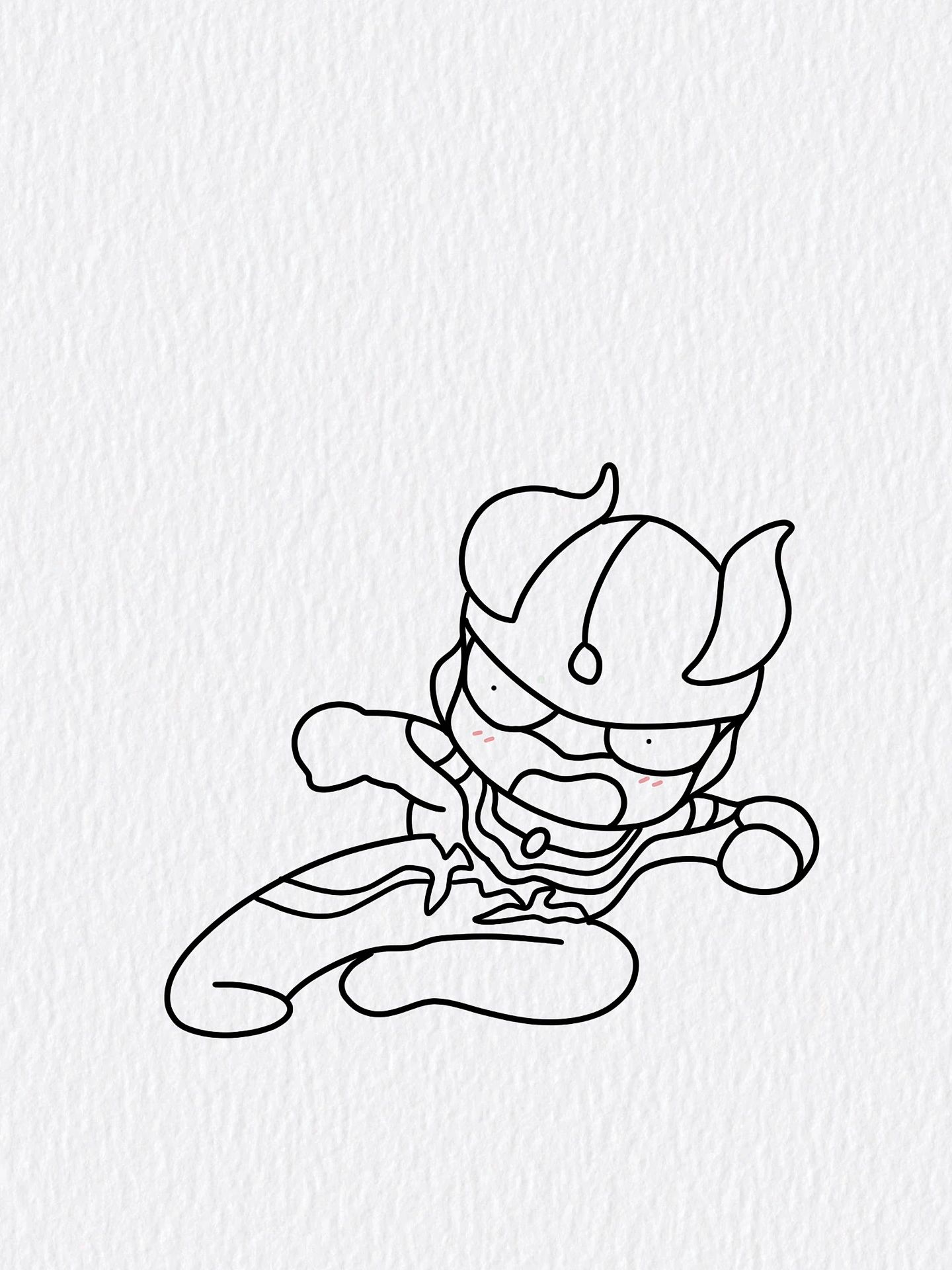 赛罗奥特曼|简笔画|附画画过程96