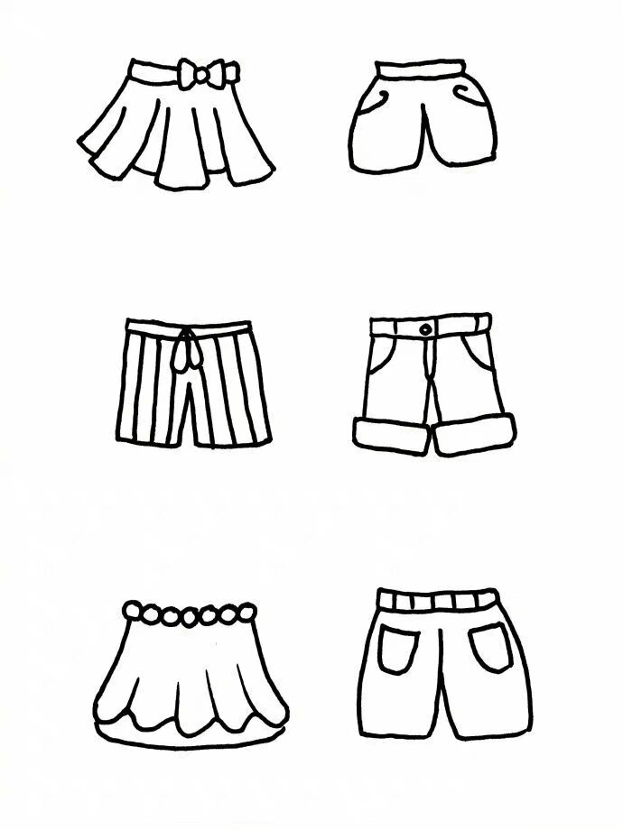 卡通衣服简笔画陪孩子一起画 get新技能