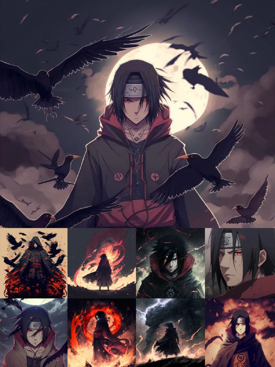 ai生成·火影忍者宇智波鼬风格头像