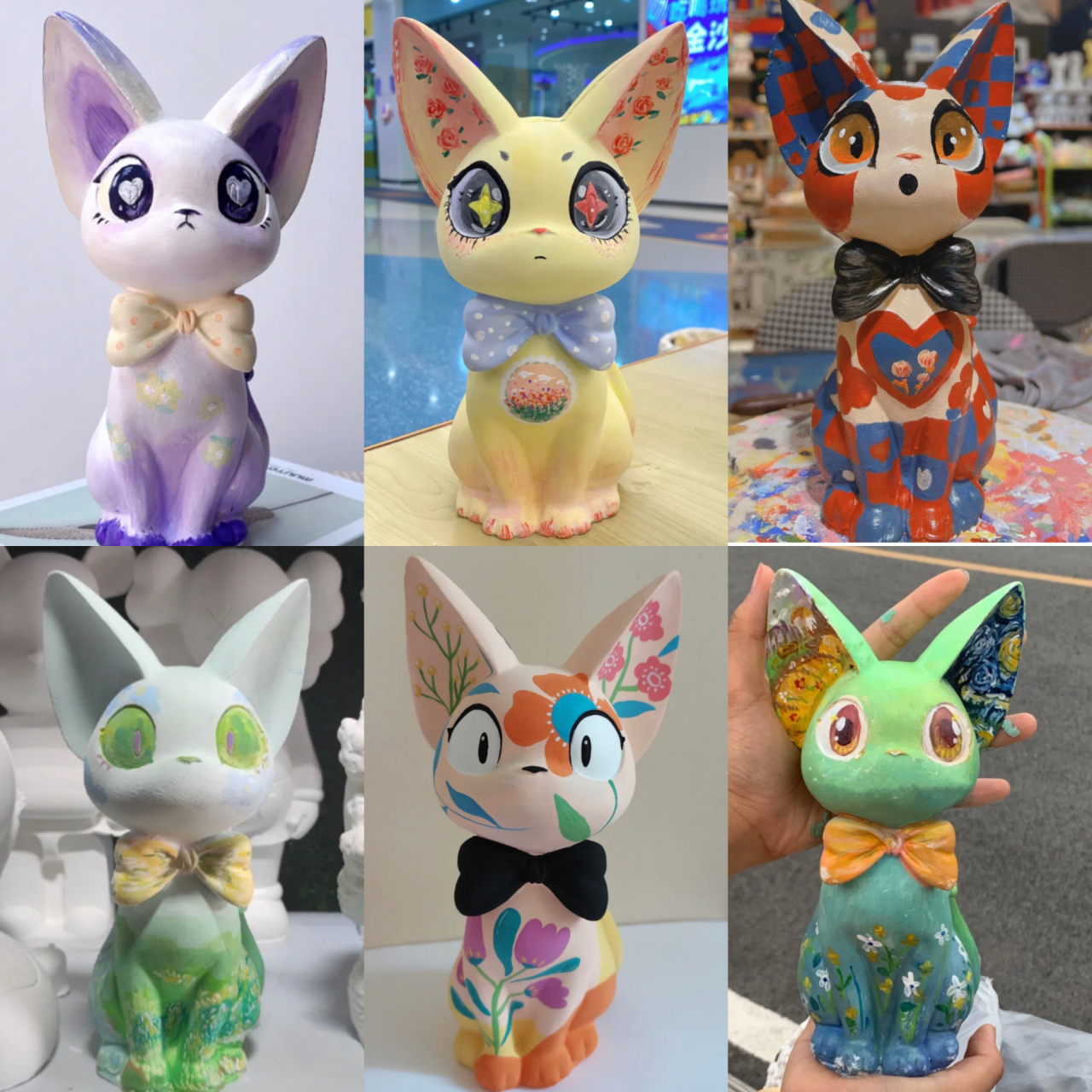 石膏娃娃～吉吉猫(16) 石膏娃娃涂鸦,存钱罐,治愈又解压.