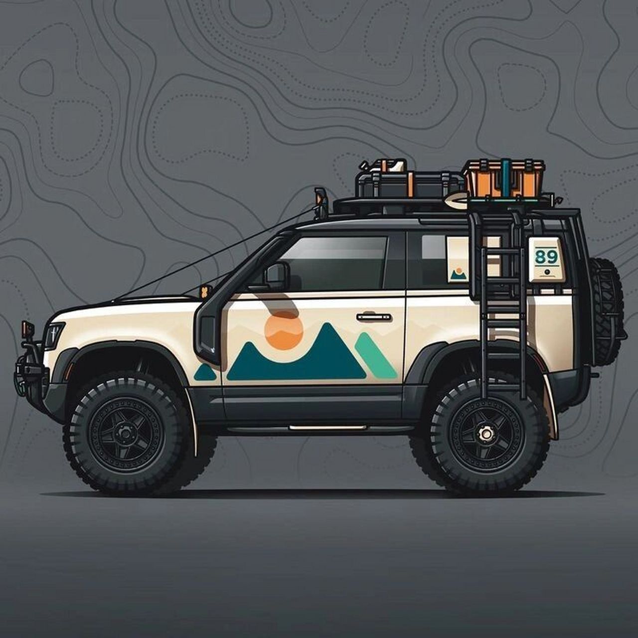 7715你们要的越野车绘画素材2来了～99 分享第二篇粉丝要的越野