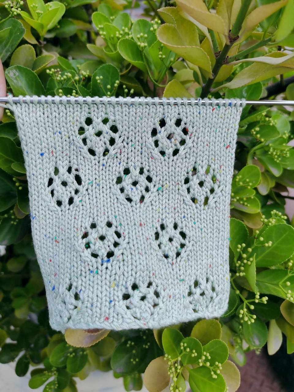 玫瑰花图解,织短袖太漂亮了,棒针镂空花 这款花型简单好织9696