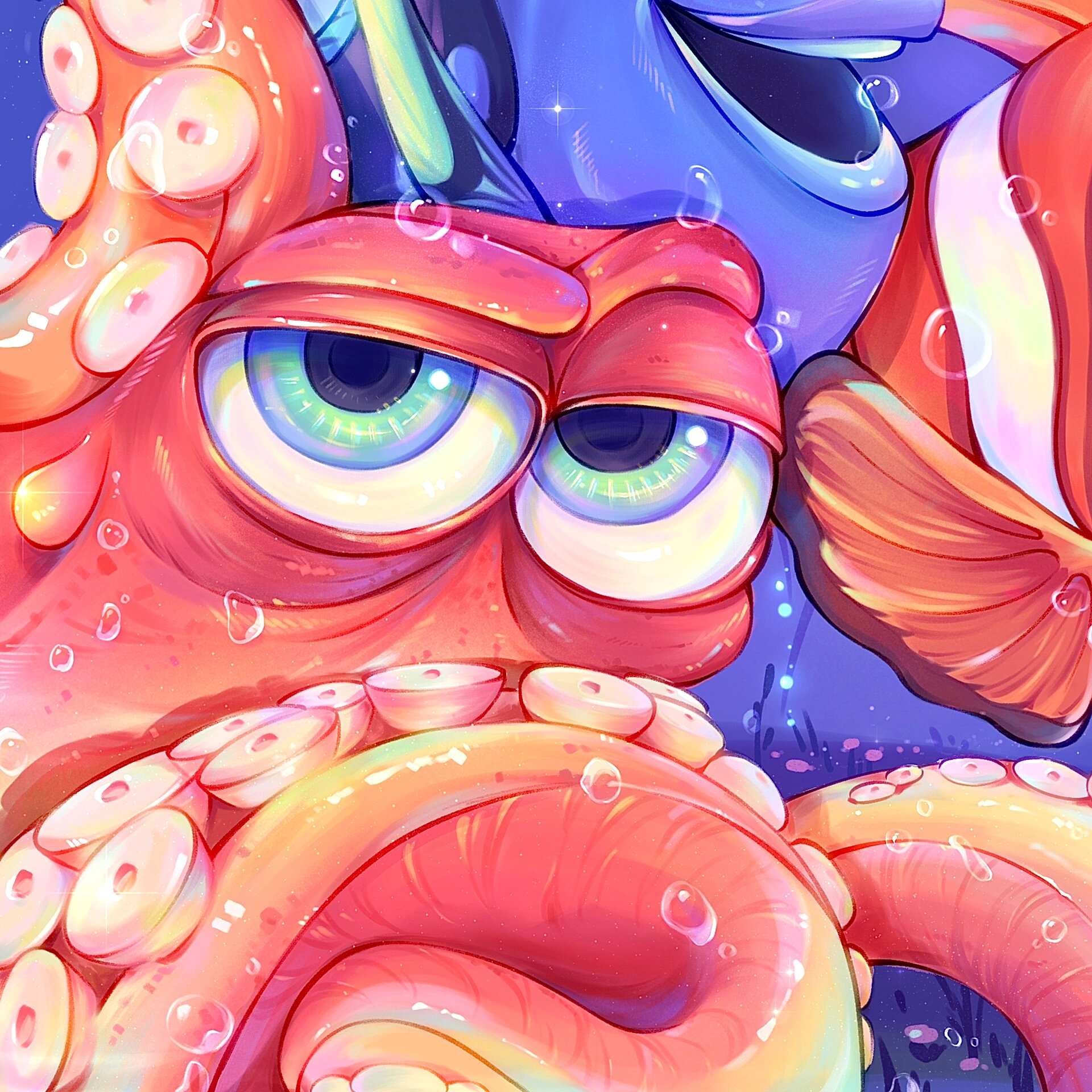 又一张动画片《海底总动员》画完啦