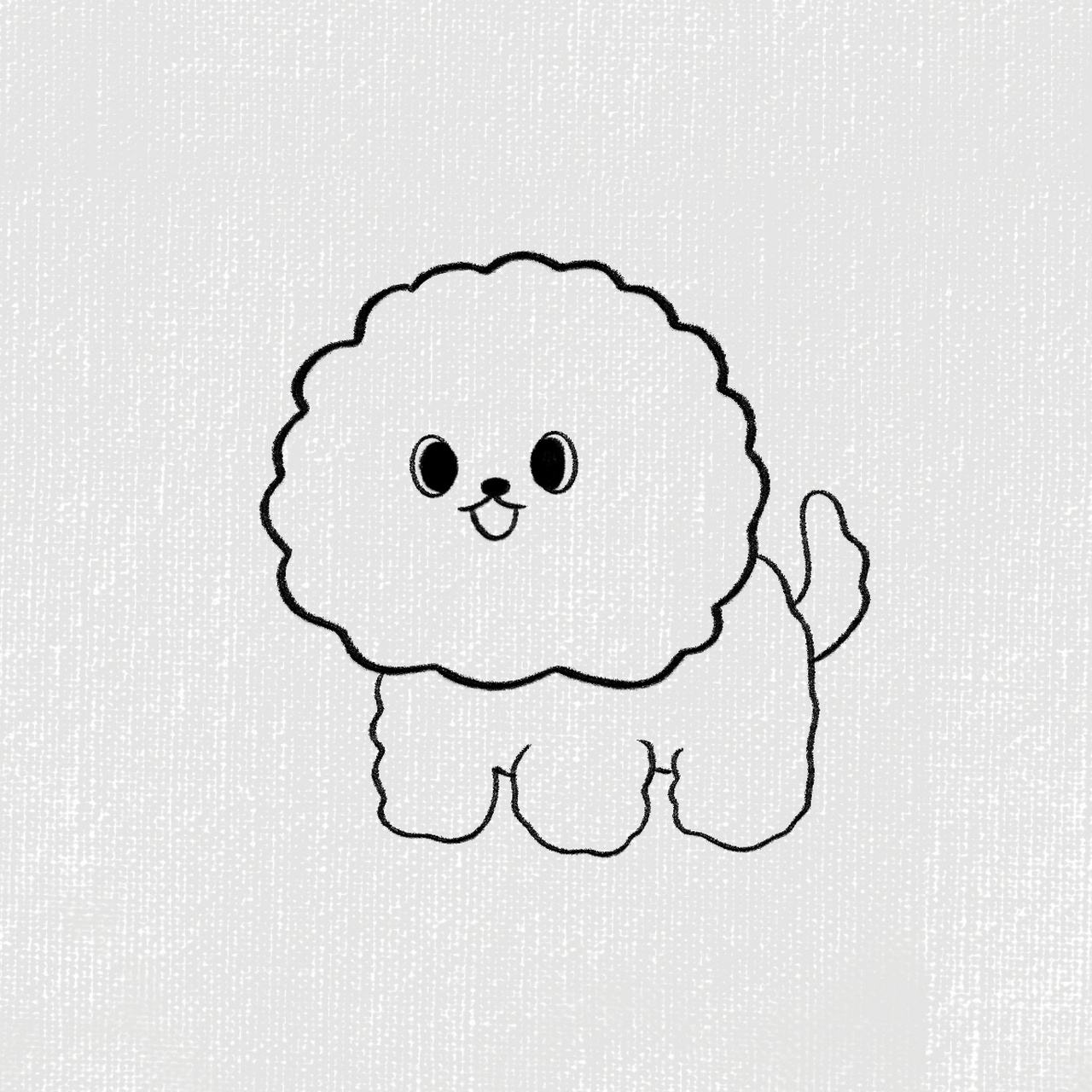 可爱小狗简笔画教程