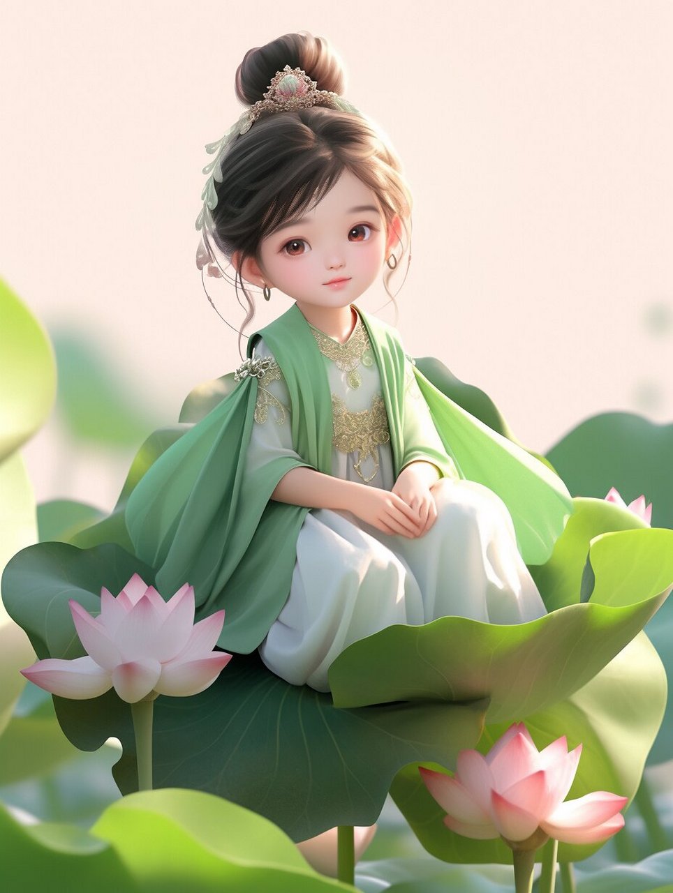 古风头像丨莲花仙子·第1幕 成仙记 万物有灵, 生而为莲; 千年修道