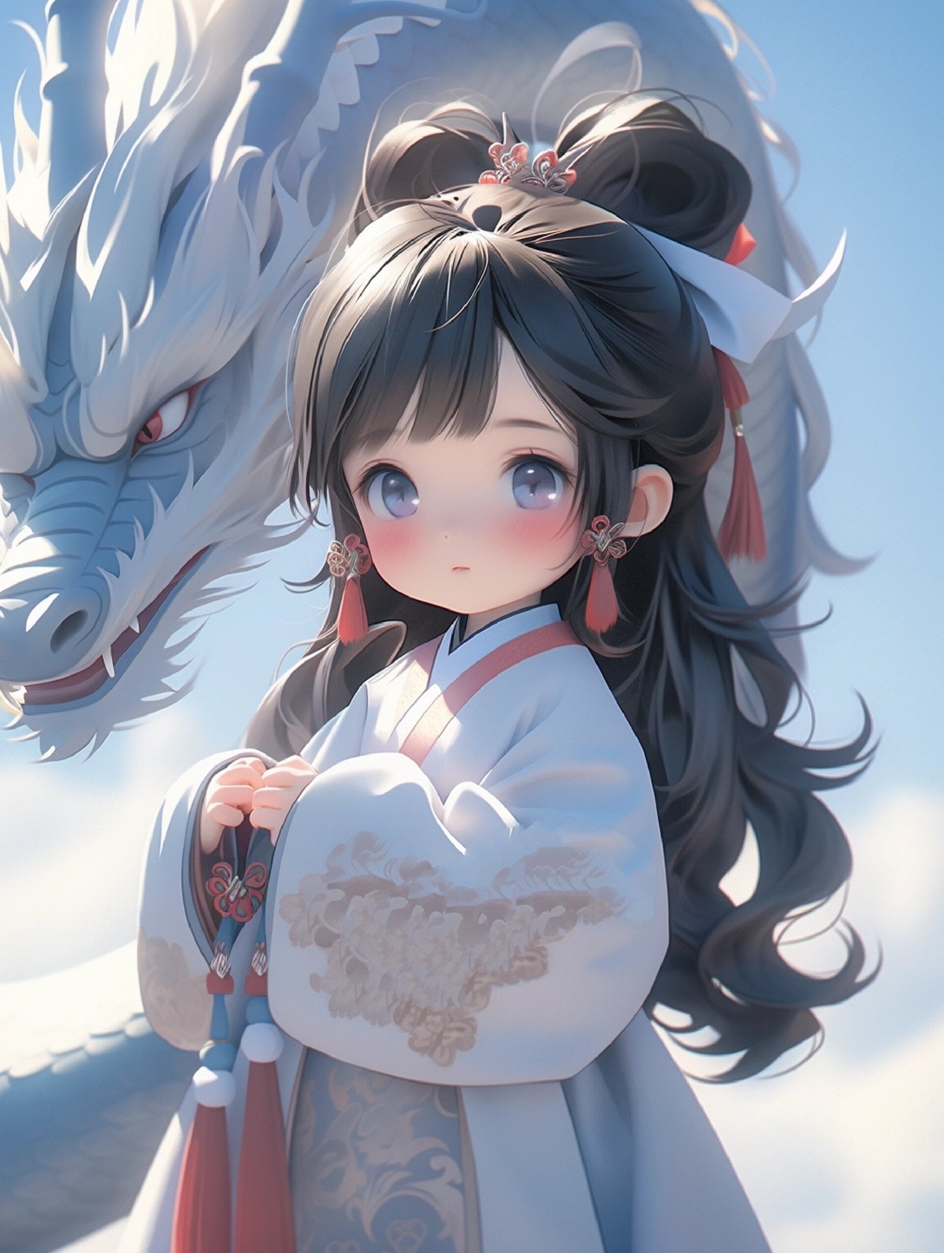 龙年限定 | 头像.女孩与龙(三)