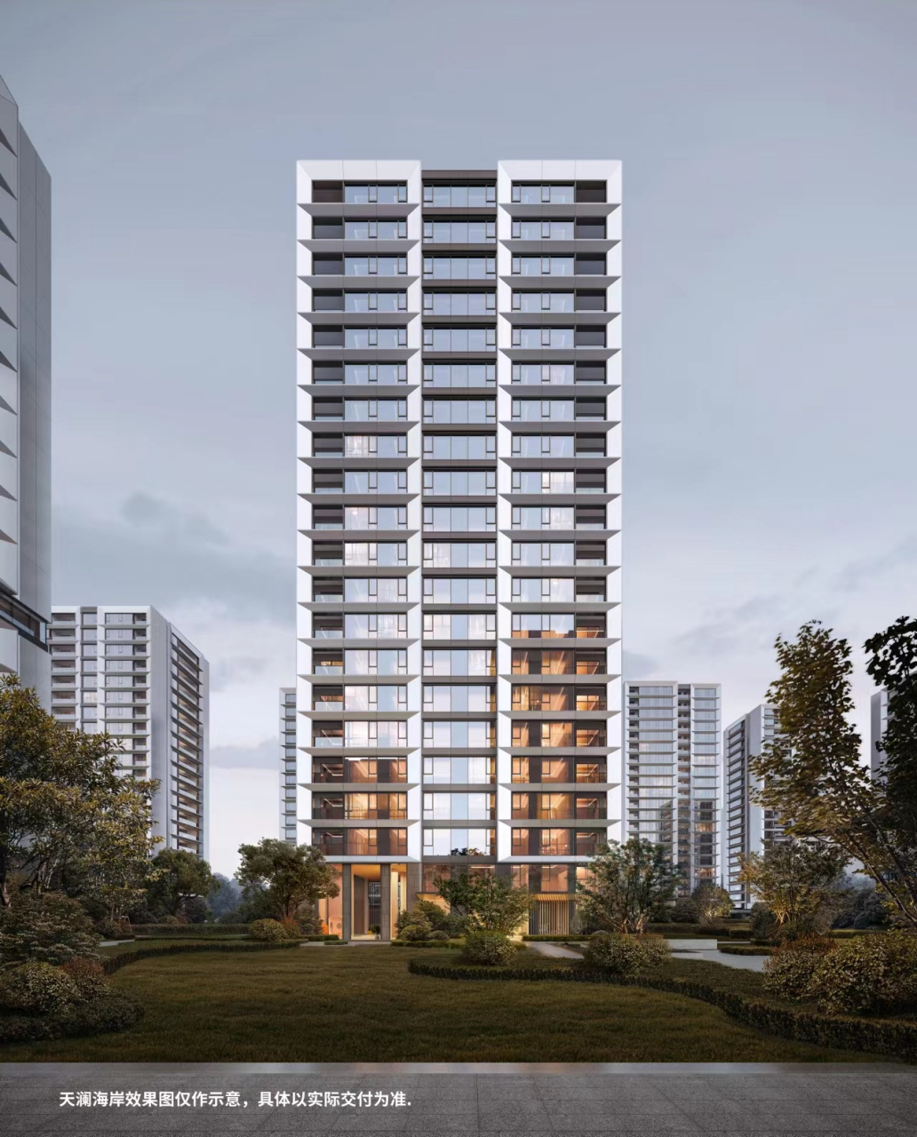 滨江越秀天澜海岸新出效果图 | hd 杭州钱二 | 彭埠大桥以东 高清版本