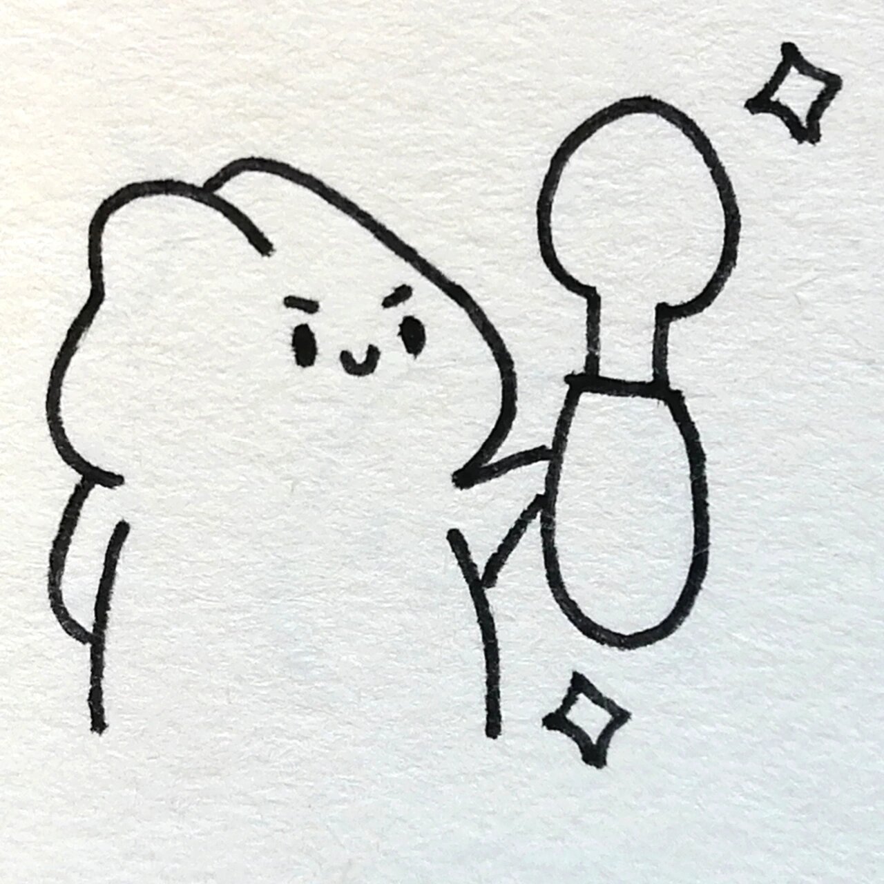 我就吃一勺哦(简笔画教程) 能去你家蹭饭吗?