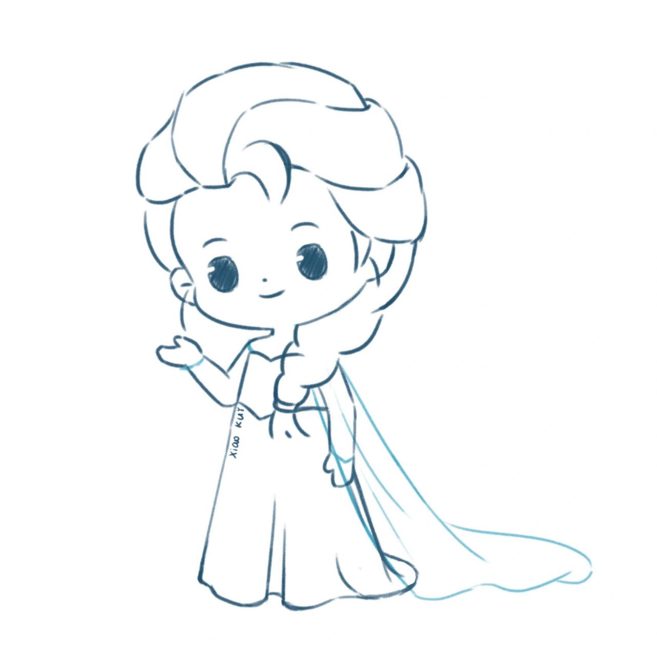 迪士尼公主系列之艾莎 好久没更新迪士尼系列了,今天来个全身吧 喜欢