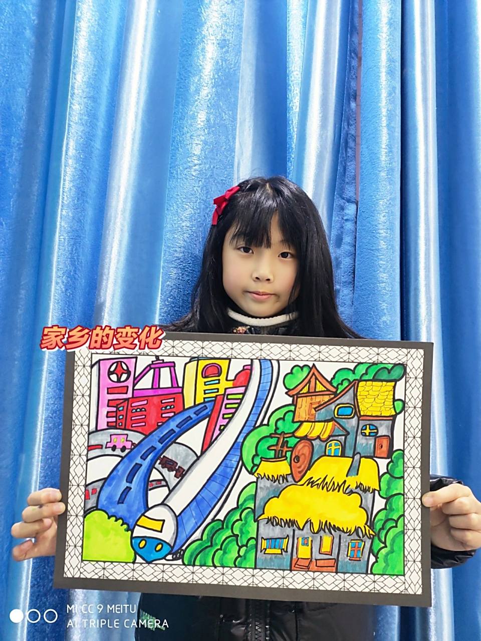 家乡的变化绘画作品 家乡的变化绘画作品