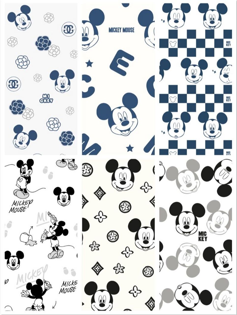 137期 迪士尼经典米奇系列 手机壁纸插画 花型 | 图案设计 可约稿