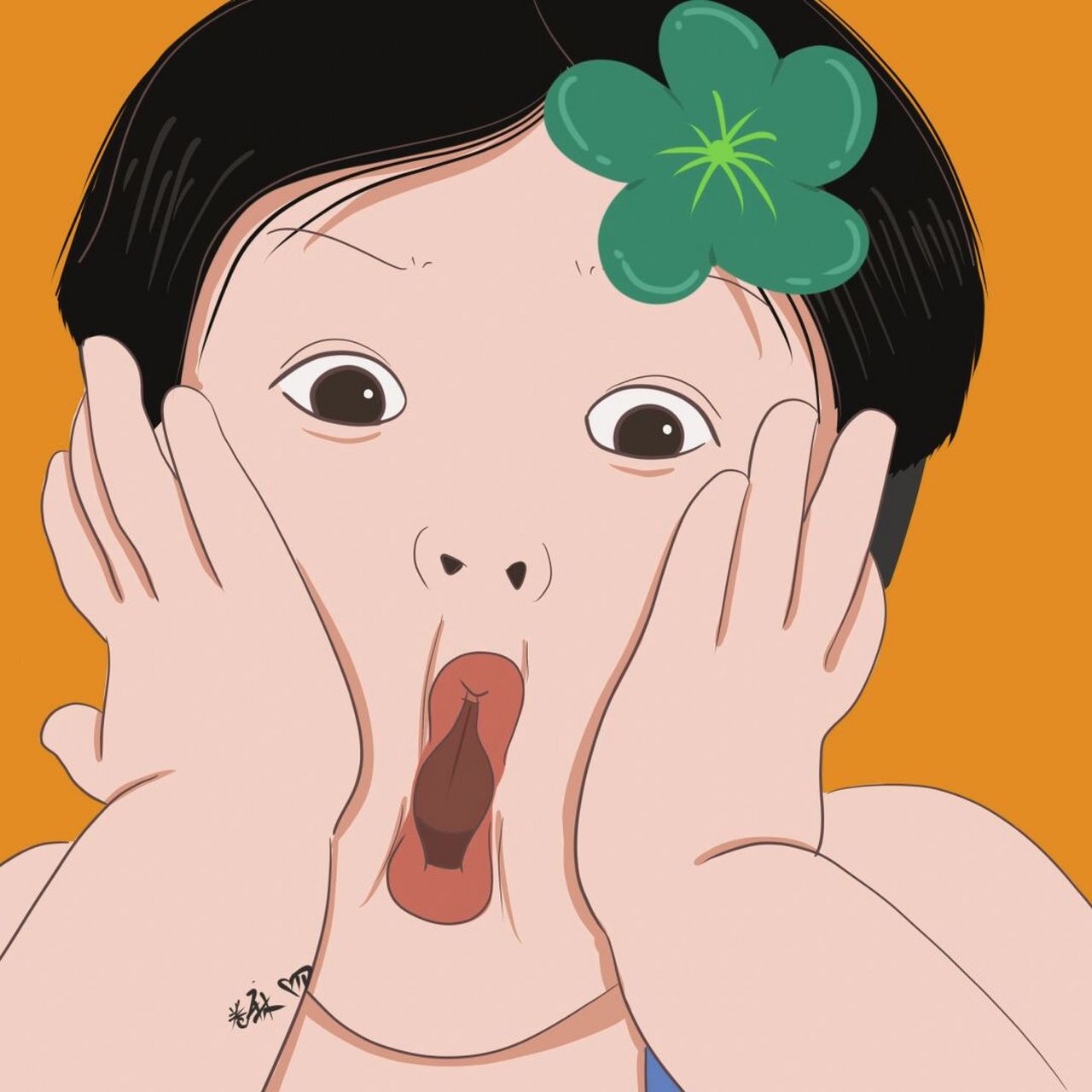 插画 | 情侣头像 | 惊恐版表情男头已出 女头在主页自取哦 图片🈲二