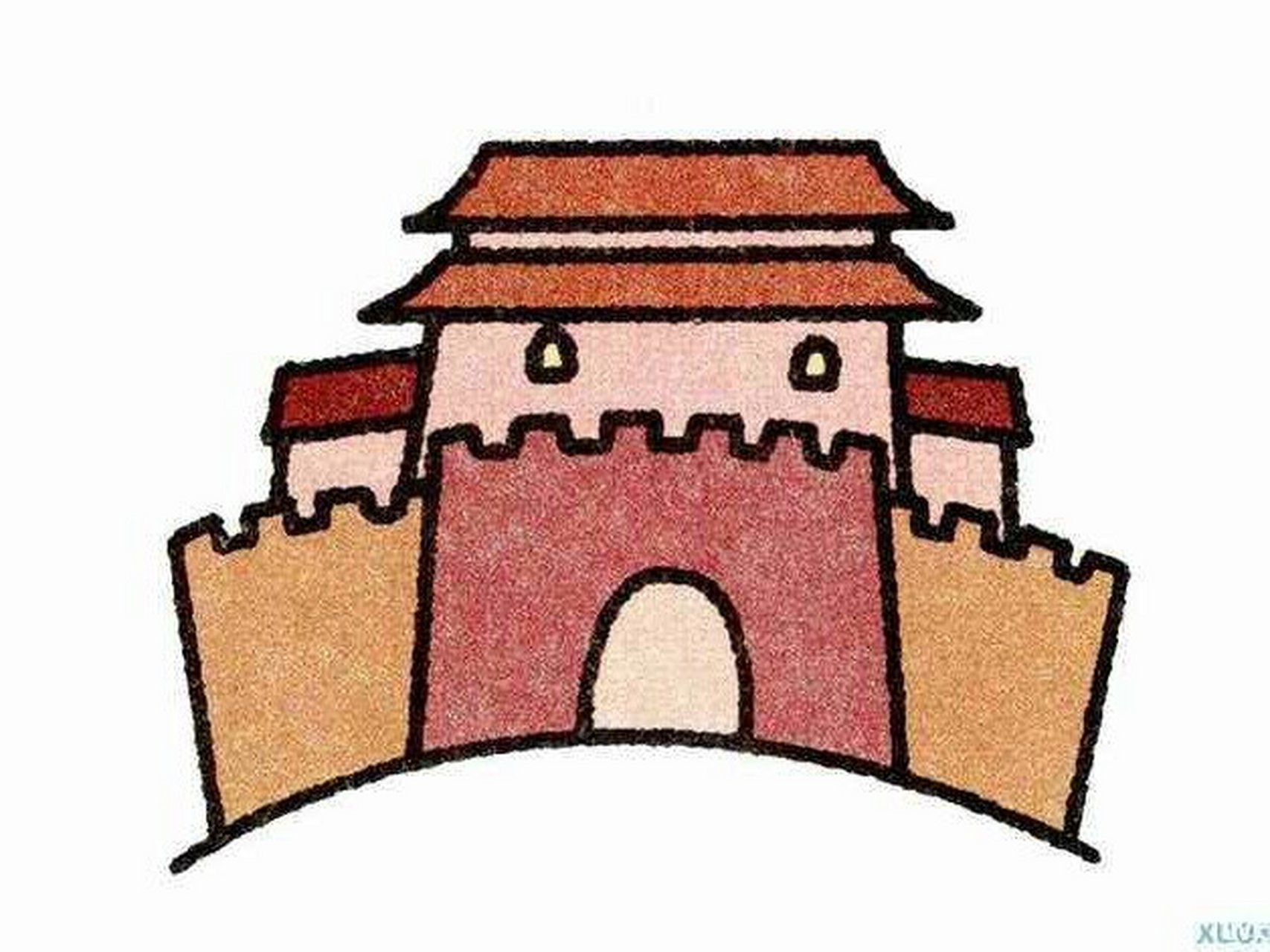 城墙简笔画,虽然只有两张. 城墙简笔画,虽然只有两张.