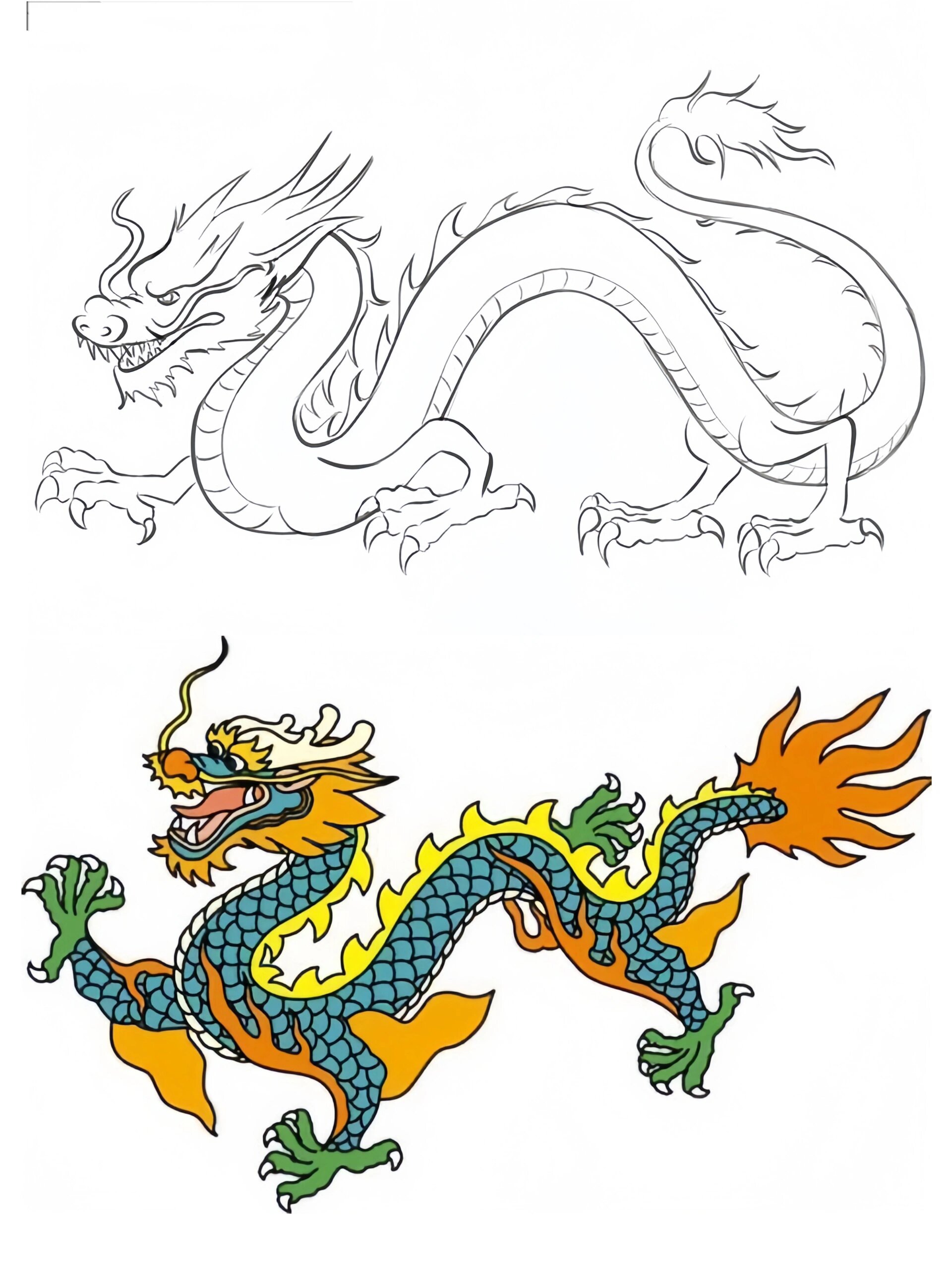 十二生肖龙|龙的绘画素材要收藏