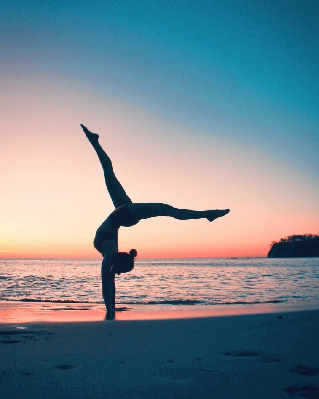 海边瑜伽体式拍照 | 瑜伽的美 值得记录 瑜伽和大自然,有着天然美好的