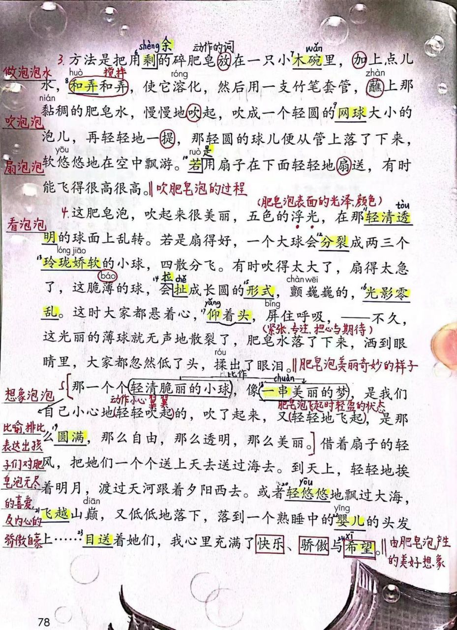 20课肥皂泡课文图片