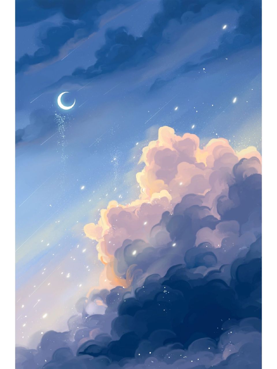 久的已经忘记夜晚的天空是什么样子的!